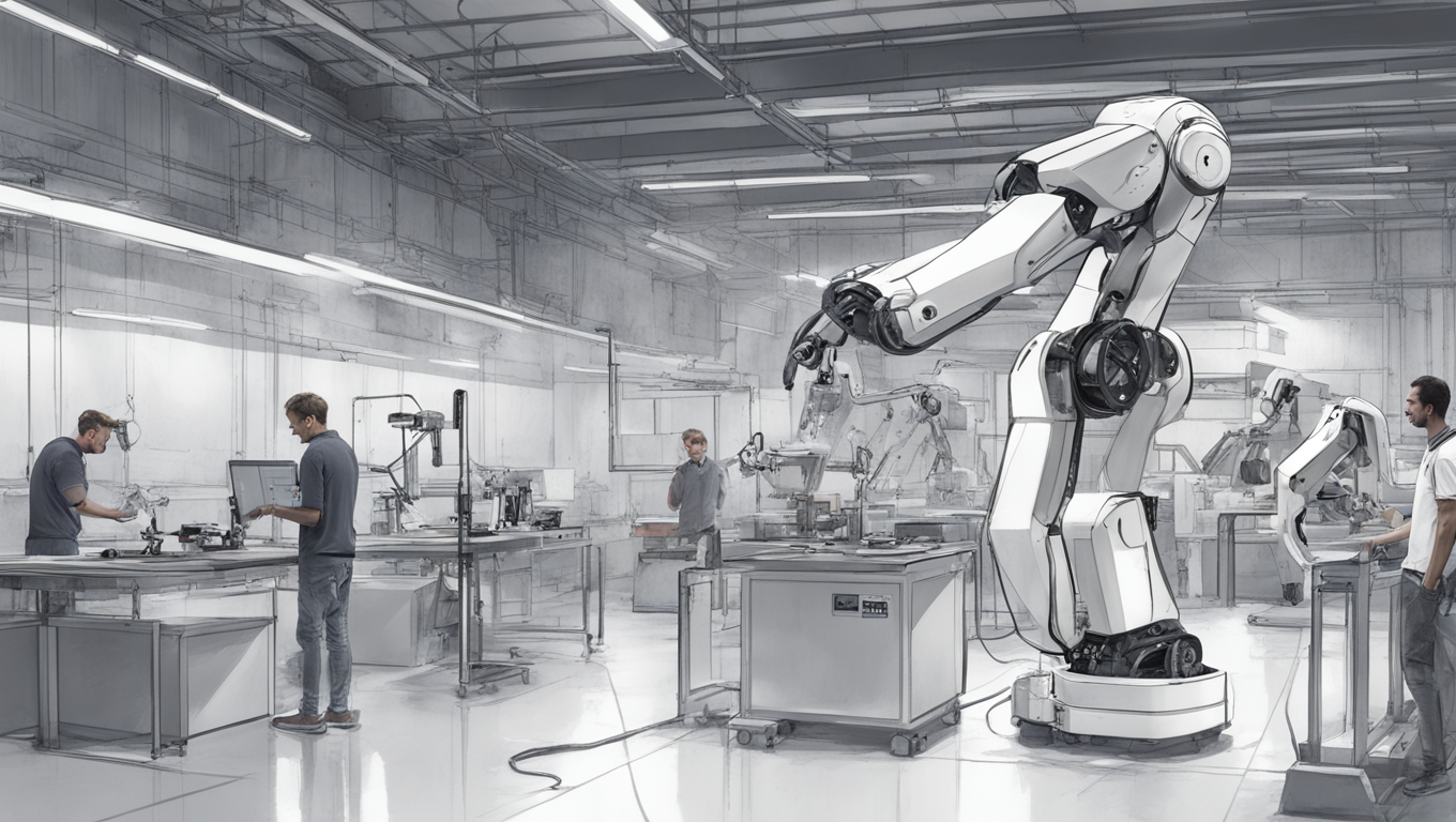 Revolutionizing Manufacturing with AI-Mobile Dual-Arm Robots