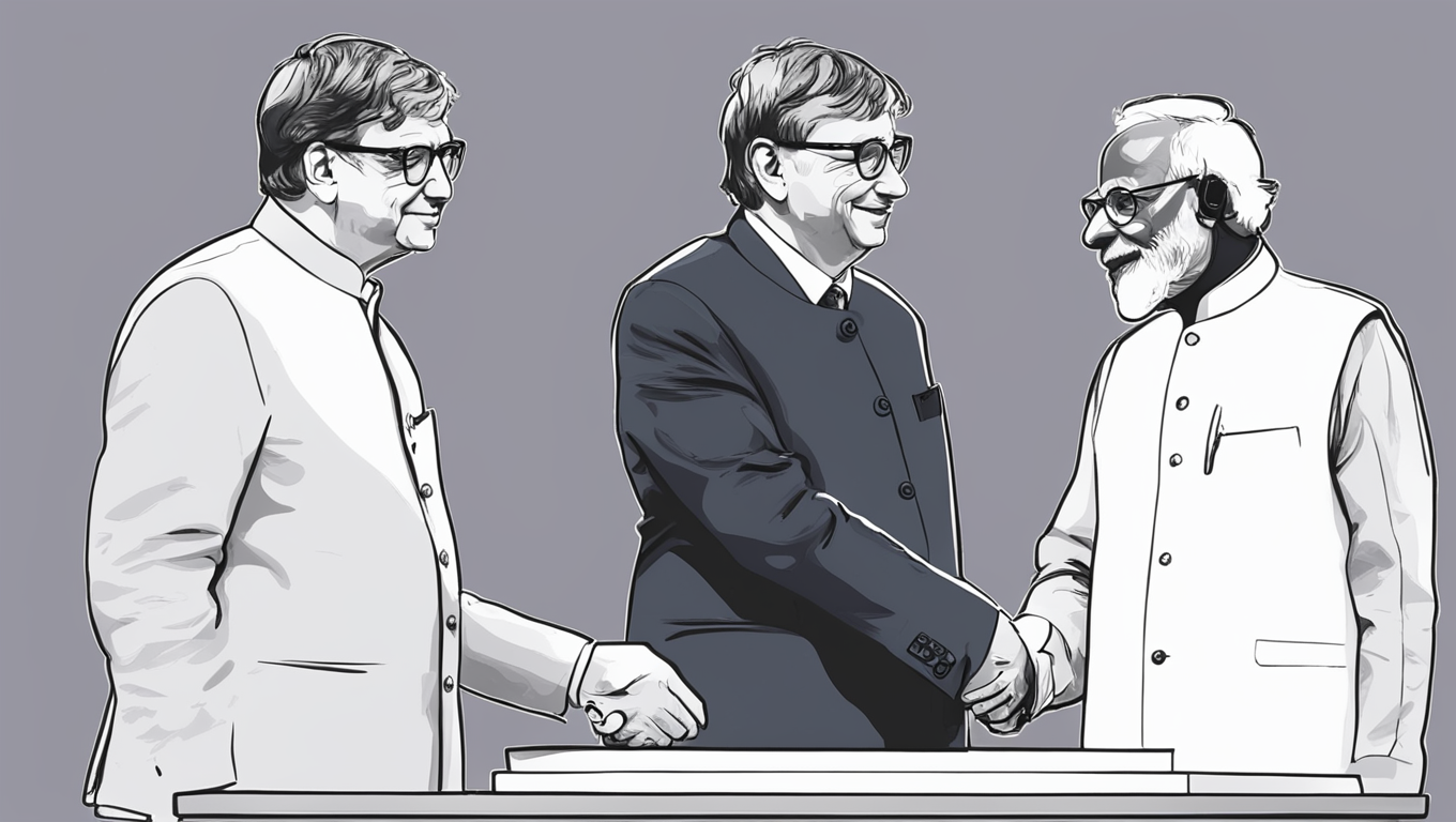 Prime Minister Modi and Bill Gates Discuss Potential of AI for Public Good