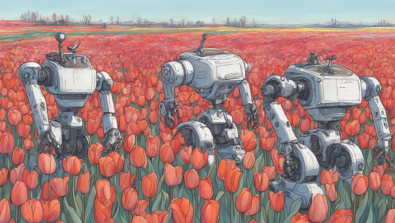 Robots Battle Disease in Dutch Tulip Fields